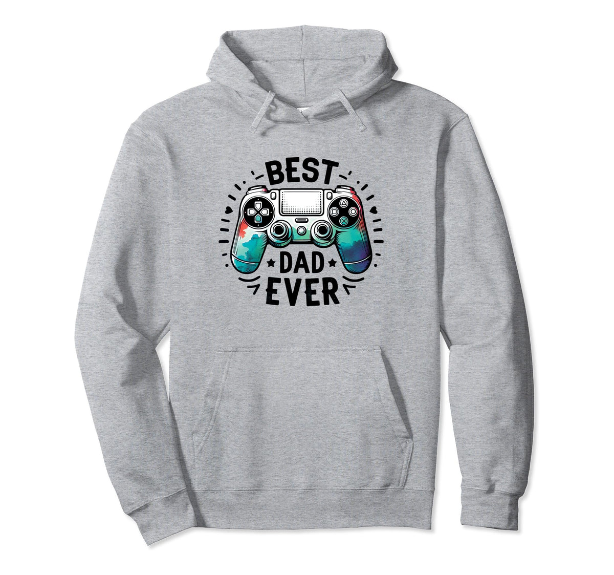 Best Dad Ever Gaming Fathers Day Hoodie - Casual Everyday Wear for Adults