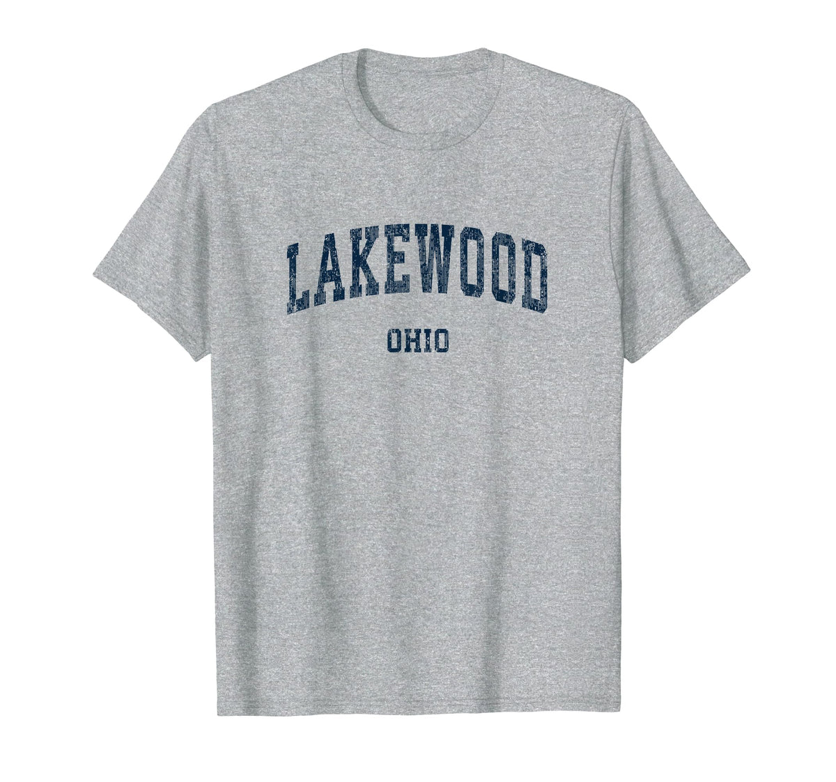 Lakewood Ohio Oh Varsity Sports Navy T-Shirt - Graphic Print Unisex