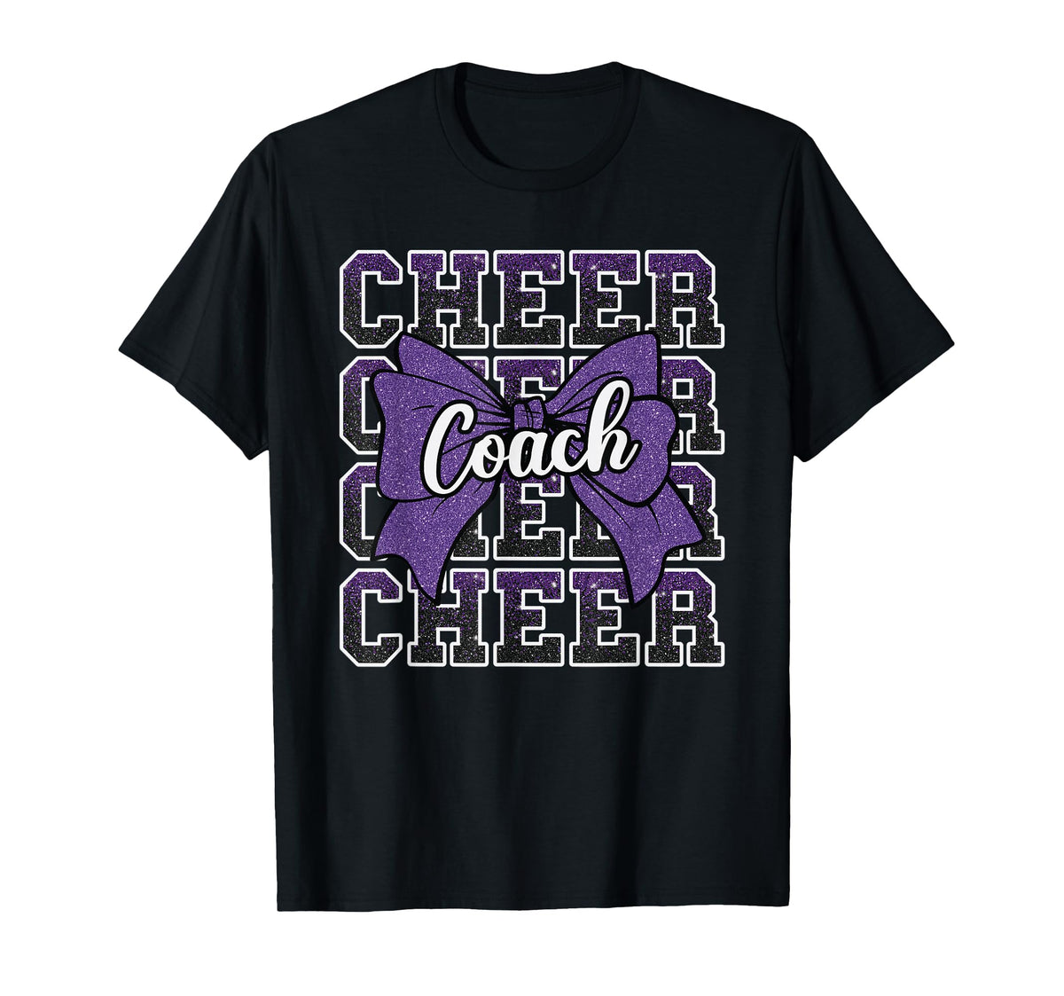 Purple Funny Sport Loud Proud Cheer T-Shirt - Custom Art Print for Adults