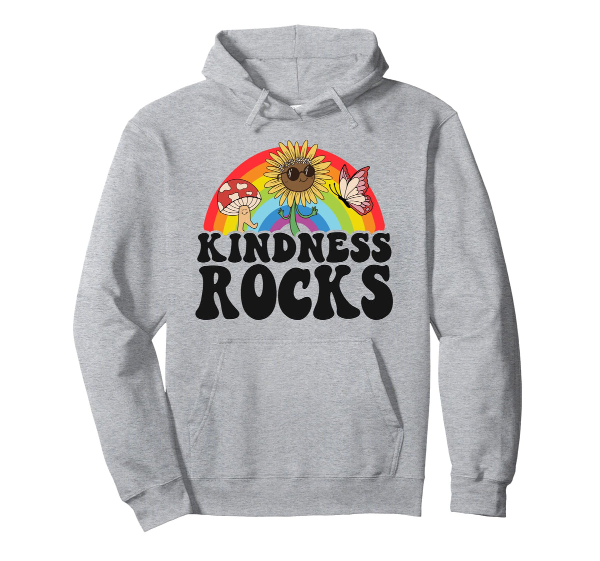 Anti Bullying Hippie Teacher Rainbow Hoodie - Aesthetic Graphic Men Women