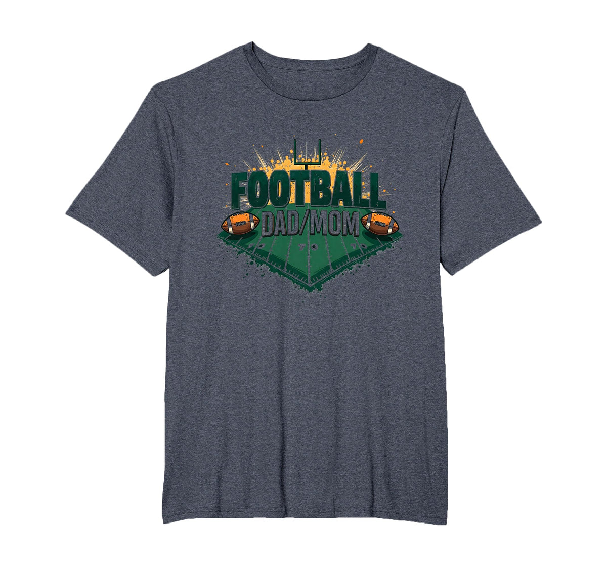 Football Dad Mom Proud Parent Game T-Shirt - Minimalist Print for Adults