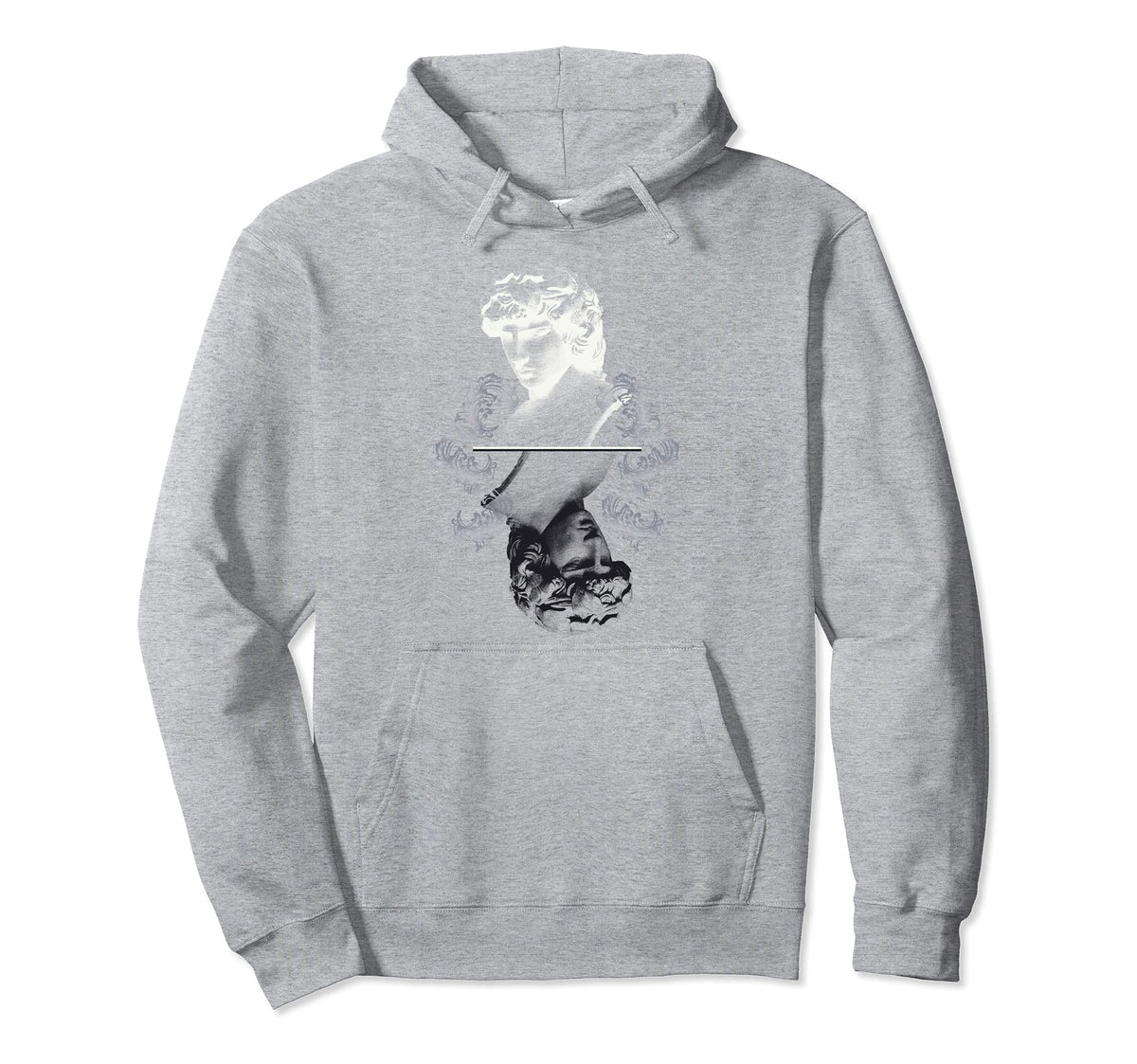 Vaporwave Aesthetic 80S 90S Statue Hoodie - Casual Everyday Wear Men Women