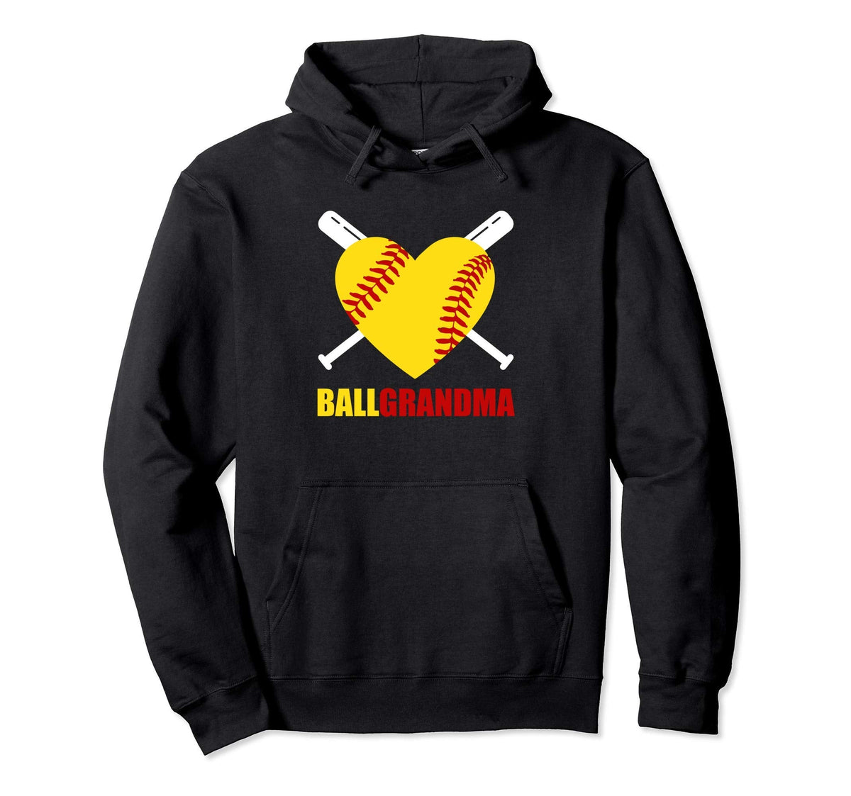 Ball Grandma Baseball Softball Proud Hoodie - Fun Novelty Design Men Women