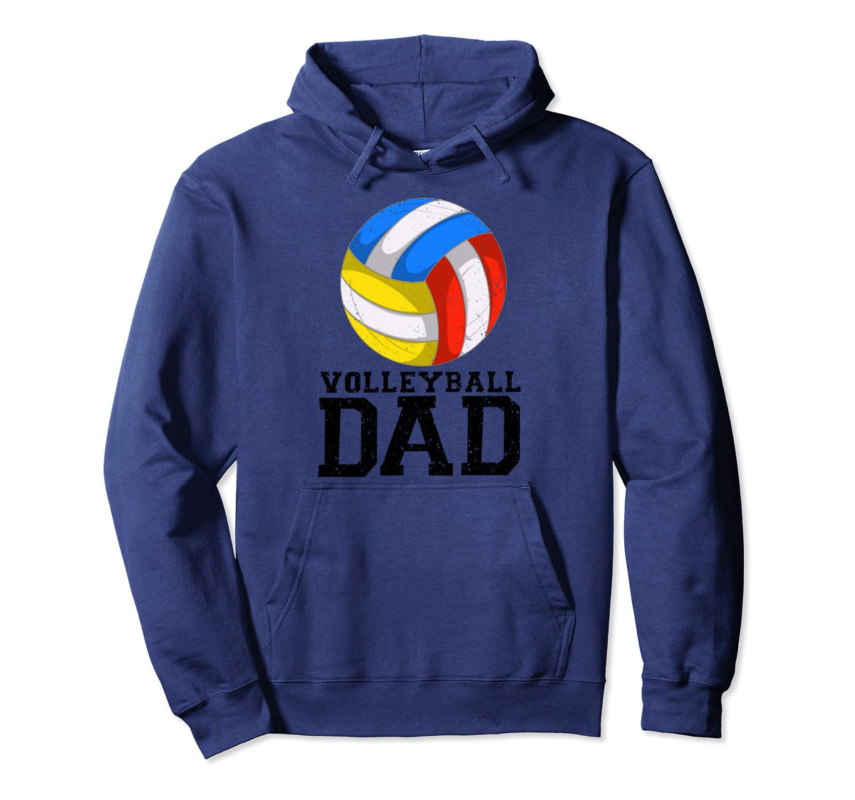 Volleyball Dad Court Game Papa Funny Hoodie - Novelty Apparel for Adults