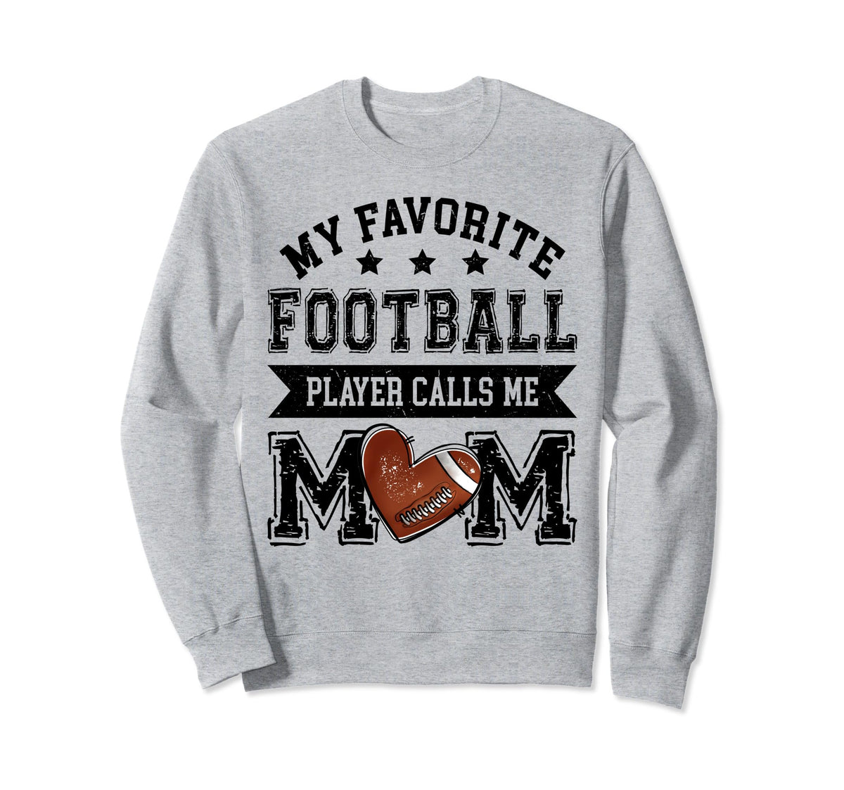 Football Mom My Favorite Football Sweatshirt - Minimalist Print Unisex