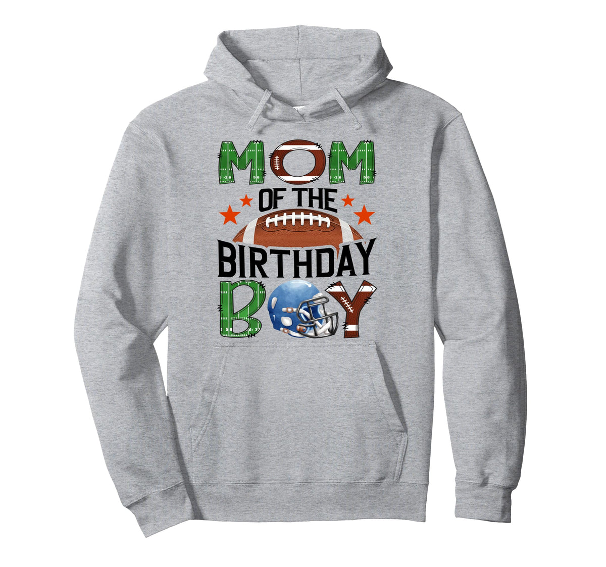 Mom Birthday Game Day Football Lover Hoodie - Minimalist Print Men Women