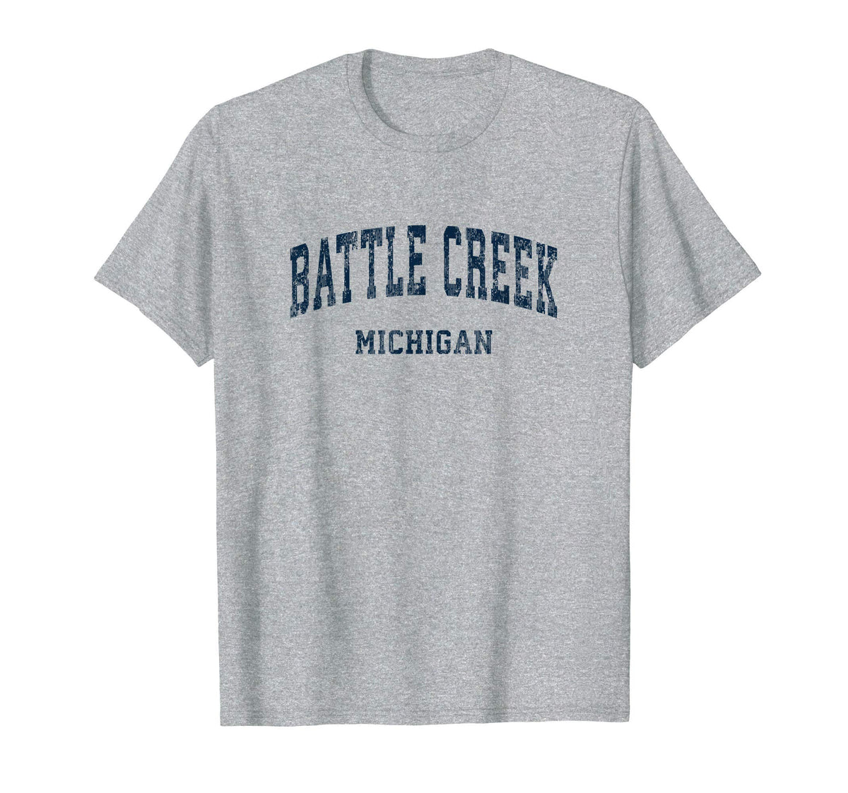Battle Creek Michigan Mi Varsity T-Shirt - Casual Everyday Wear Men Women