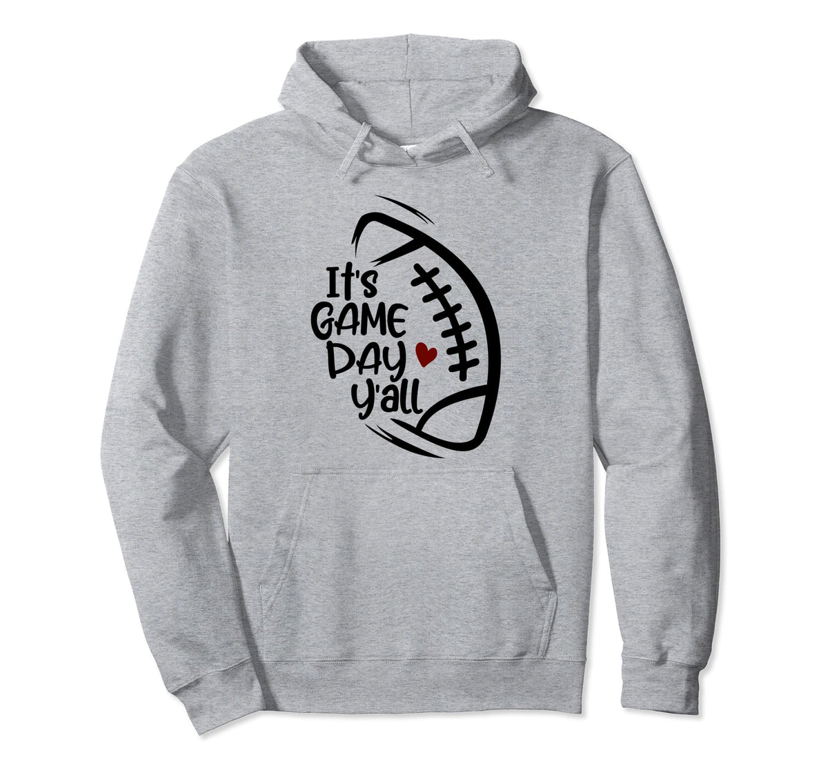 Its Game Day Yall Football Player Hoodie - Casual Everyday Wear Unisex