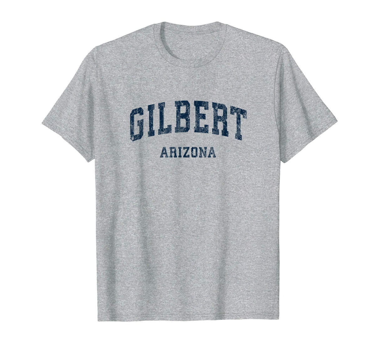 Gilbert Arizona Az Varsity Sports Navy T-Shirt - Novelty Apparel Men Women