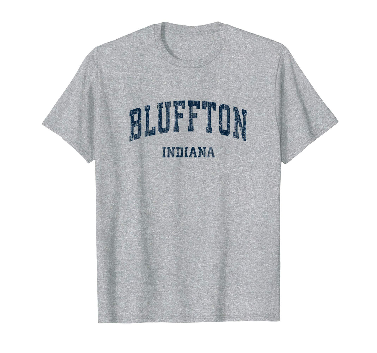 Bluffton Indiana Varsity Sports Navy T-Shirt - Graphic Print Men Women