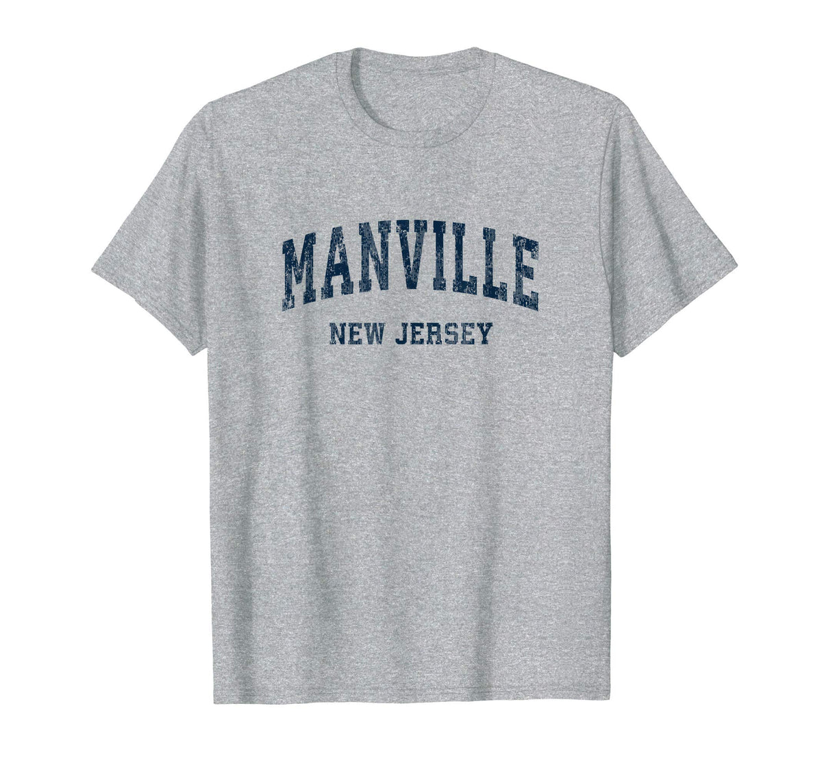 Manville New Jersey Nj Varsity Sports T-Shirt - Fun Novelty Design Unisex