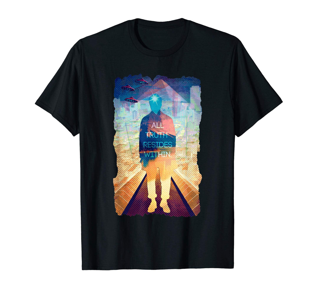 Mens Womens Childrens Inner Peace T-Shirt - Minimalist Print for Adults