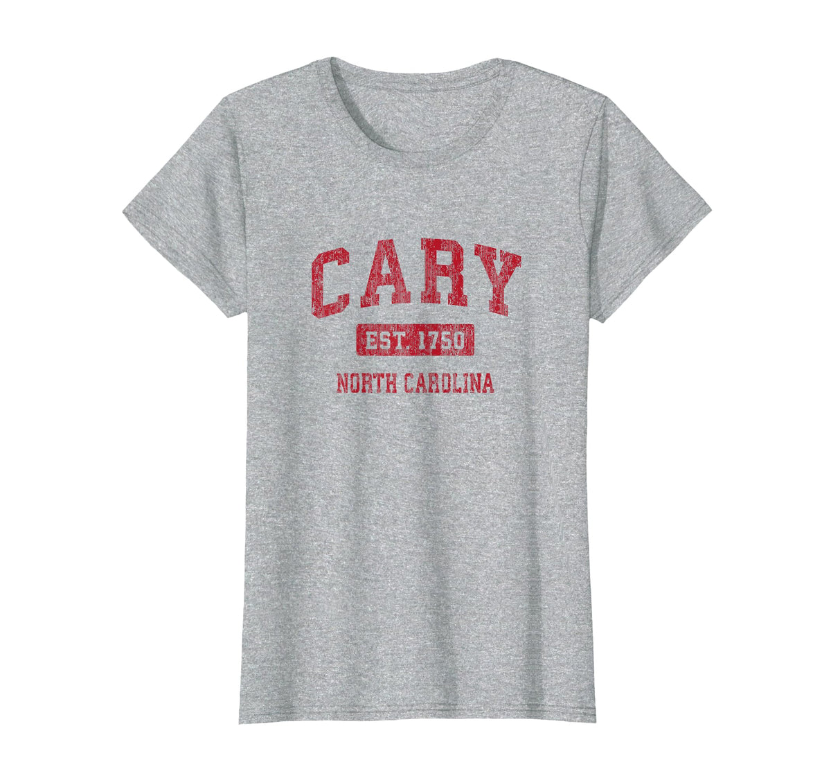 Cary North Carolina Nc Sports Red T-Shirt - Streetwear Style Unisex