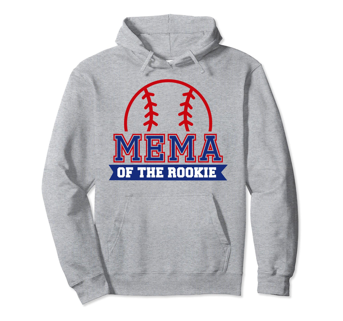Mema Rookie 1St Birthday Baseball Theme Hoodie - Trendy Graphic Men Women