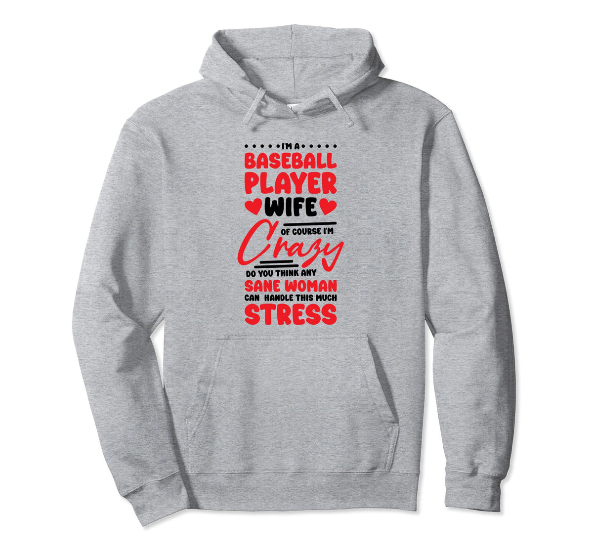 Baseball Player Wife Baseball Sports Hoodie - Trendy Graphic for Adults