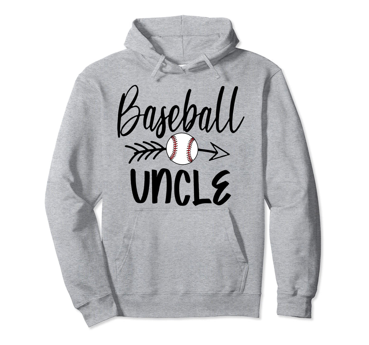 Baseball Uncle Arrow Fathers Mothers Day Hoodie - Trendy Graphic Men Women