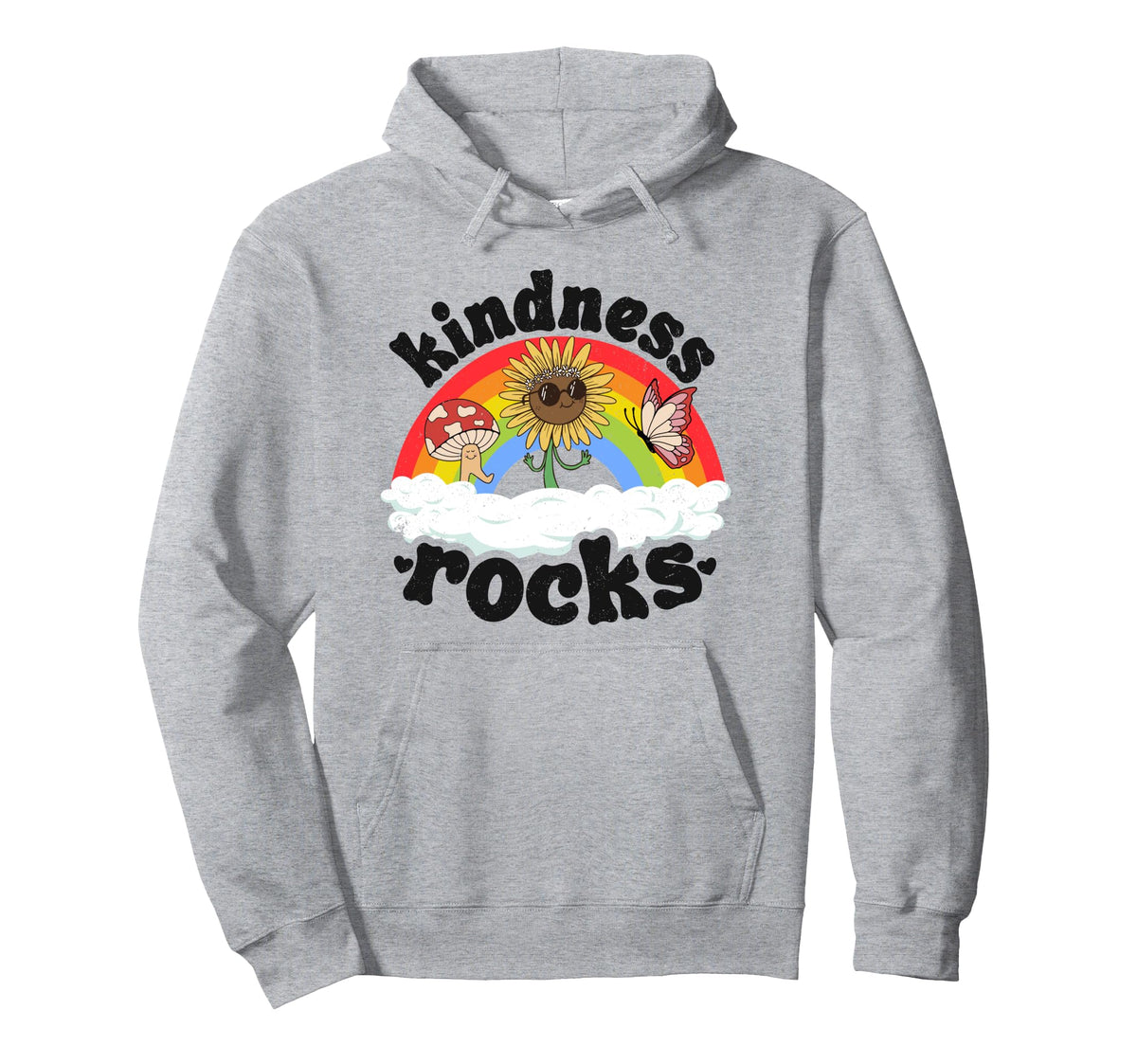 Anti Bullying Hippie Teacher Rainbow Hoodie - Graphic Print Men Women