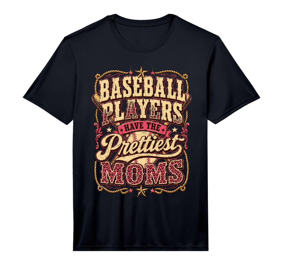 Baseball Players Have Prettiest Moms T-Shirt - Minimalist Print Men Women