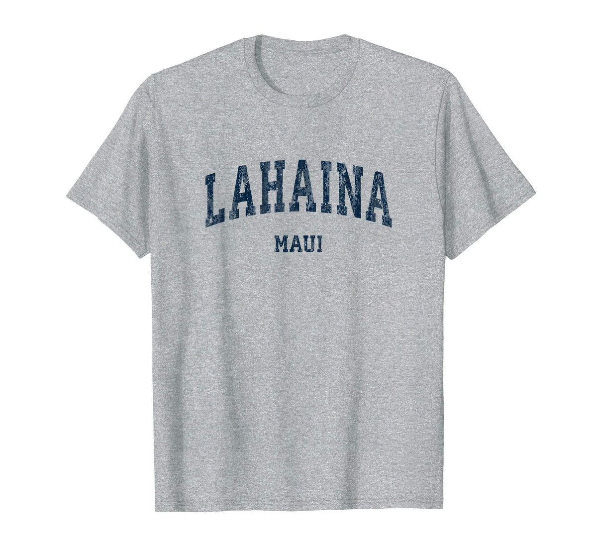 Lahaina Hawaii Hi Varsity Sports Navy T-Shirt - Graphic Print Men Women