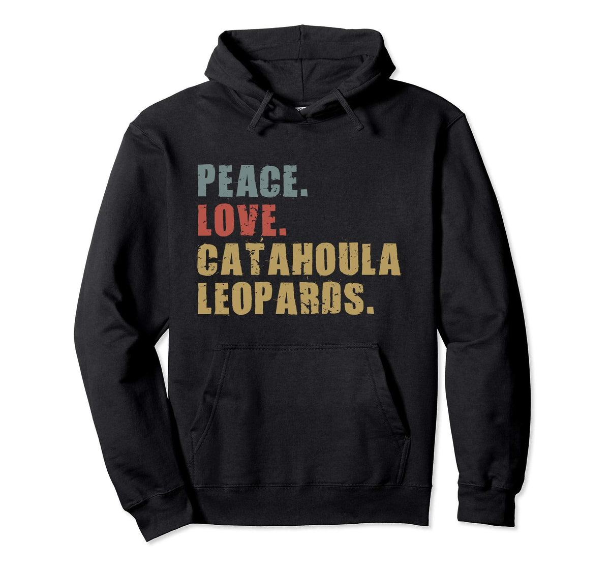Peace Love Catahoula Leopards Adg026B Hoodie - Aesthetic Graphic Men Women