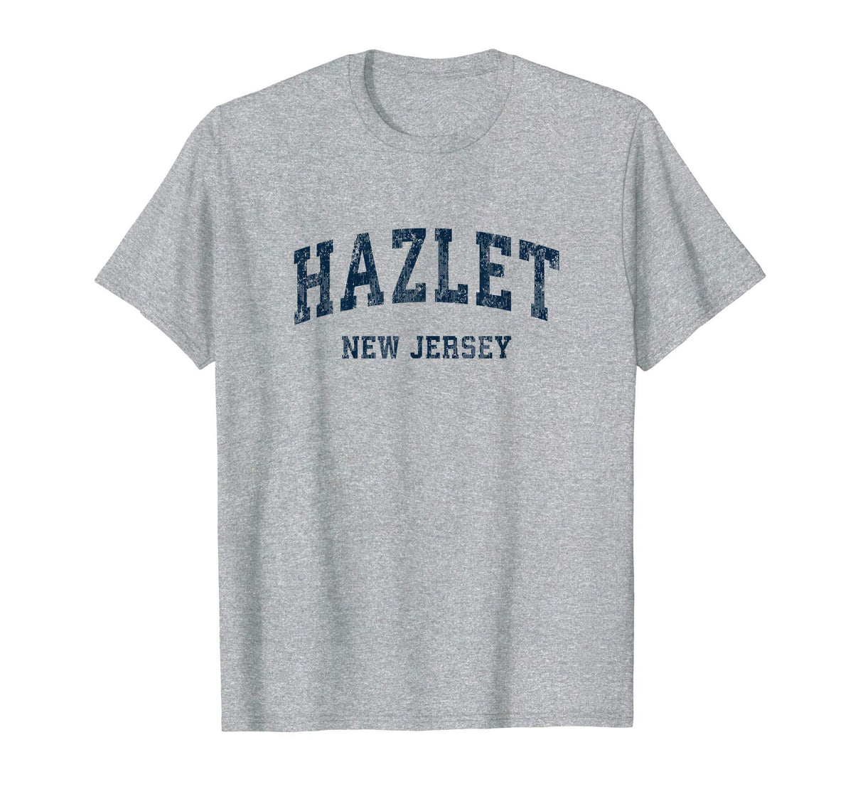 Hazlet New Jersey Nj Varsity Sports Navy T-Shirt - Minimalist Print Unisex