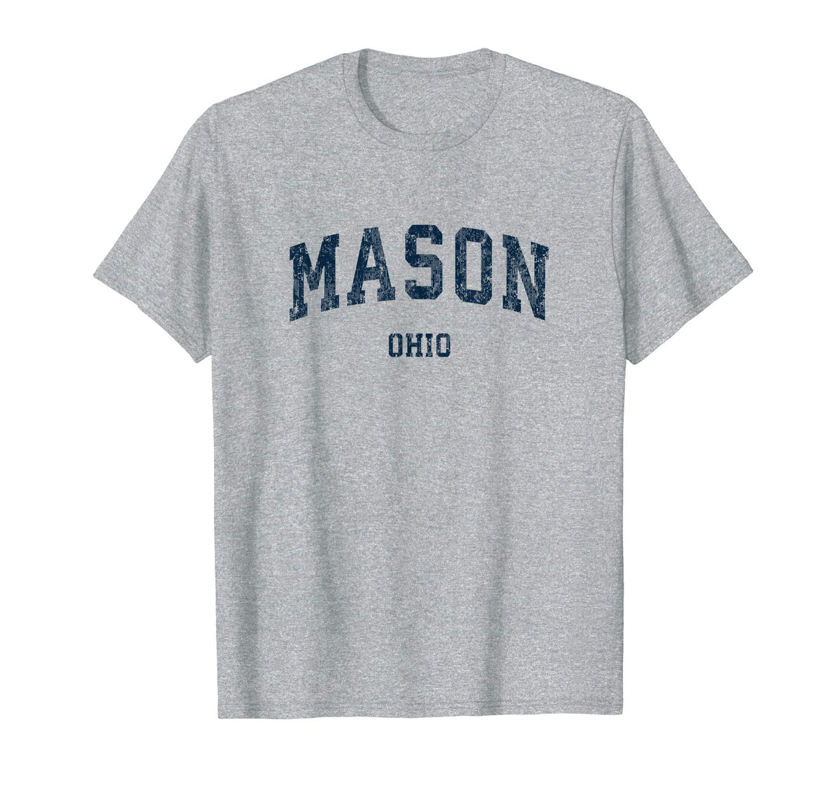 Mason Ohio Oh Varsity Sports Navy T-Shirt - Fun Novelty Design Men Women