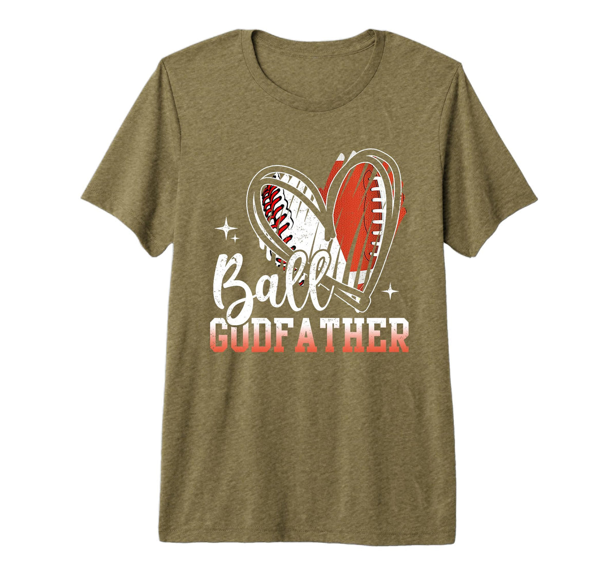 Ball Godfather Baseball Football Dad T-Shirt - Trendy Graphic for Adults