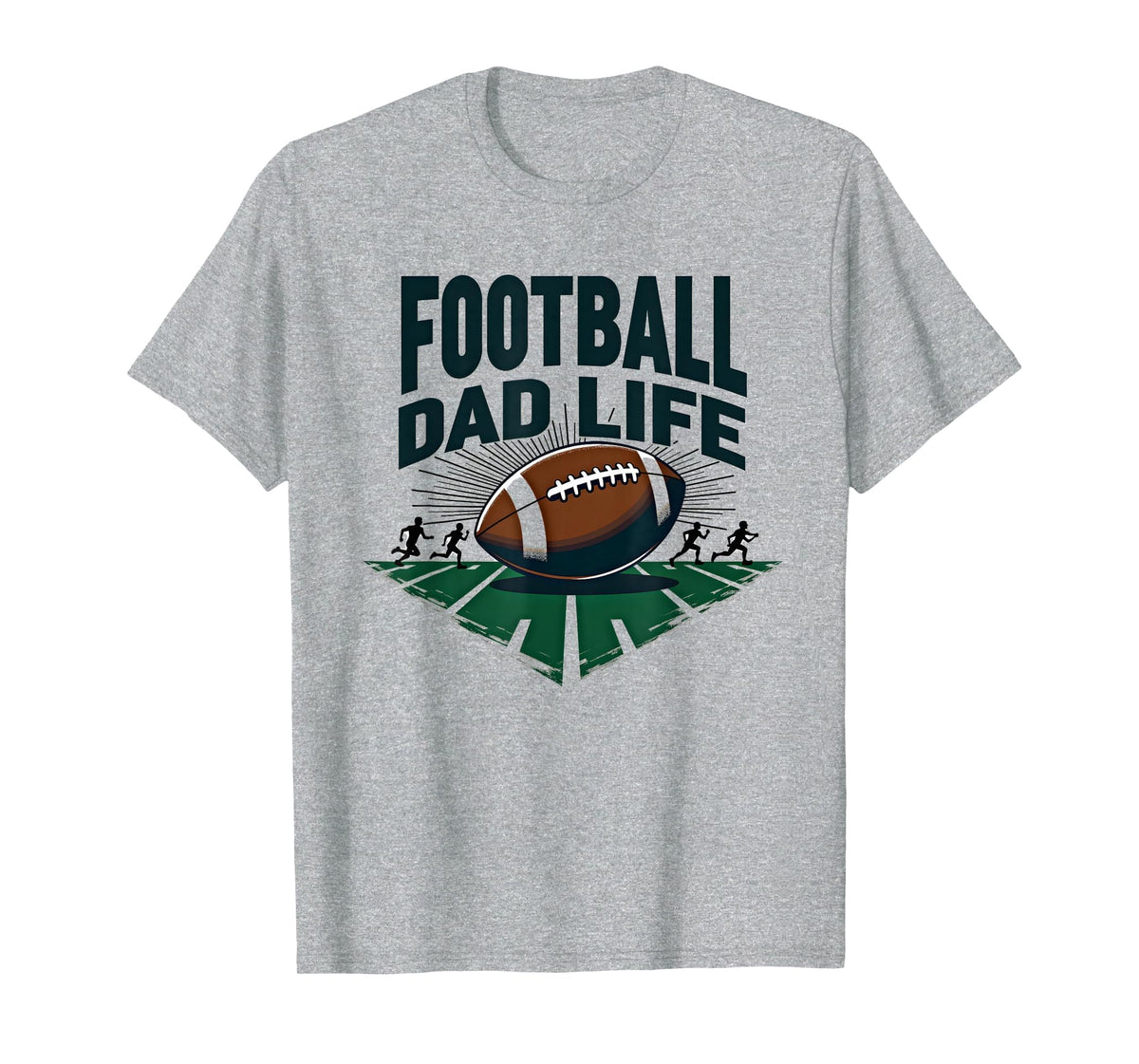 Football Dad Life Proud Father Game Day T-Shirt - Custom Art Print Unisex