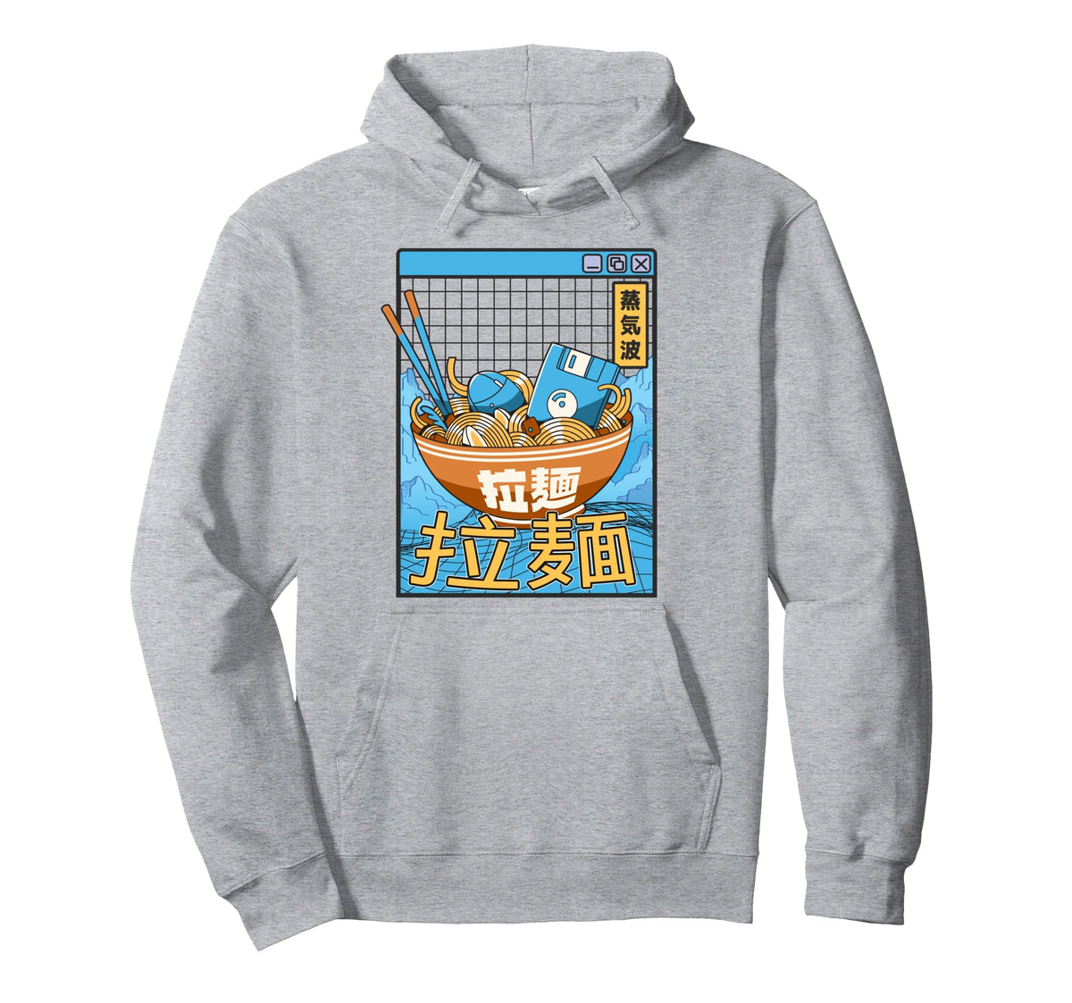 Digital Ramen Bowl Japan Pastel Otaku Hoodie - Custom Art Print Men Women
