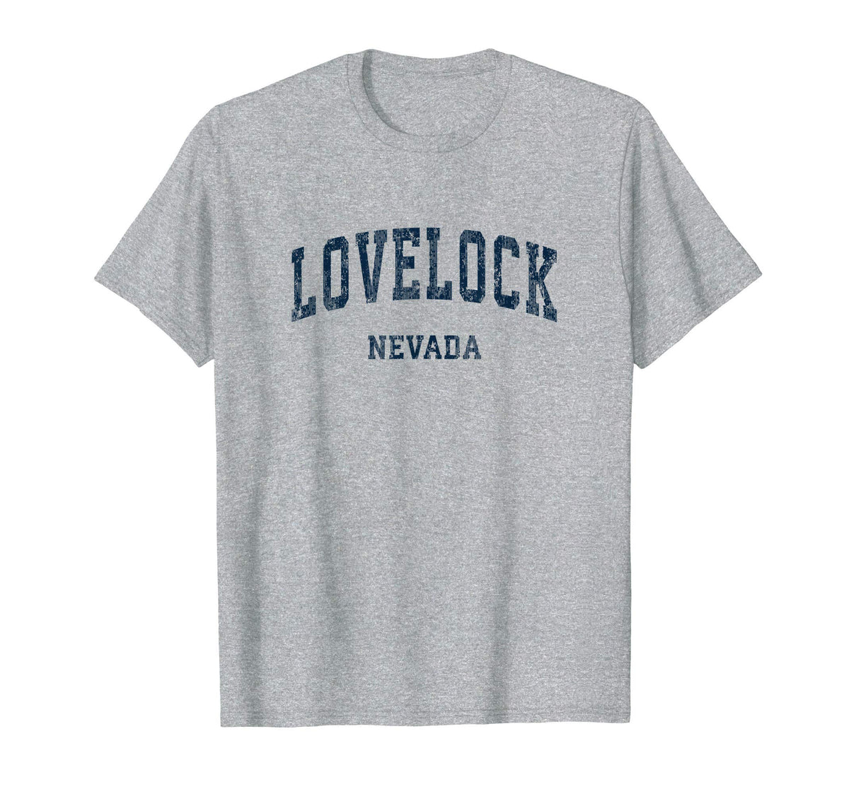 Lovelock Nevada Nv Varsity Sports Navy T-Shirt - Novelty Apparel Men Women