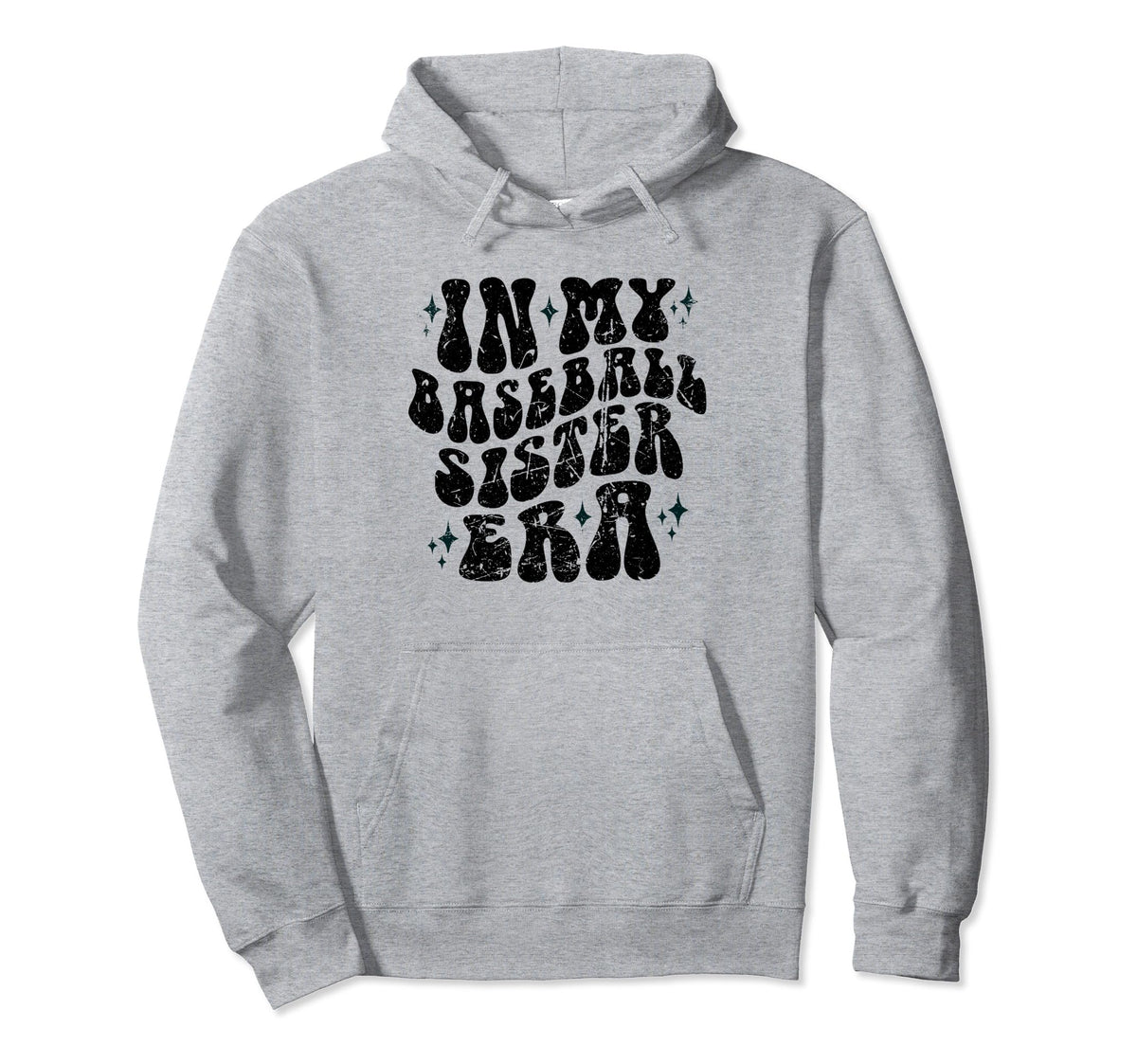 My Baseball Sister Era Funny Sport Hoodie - Minimalist Print for Adults