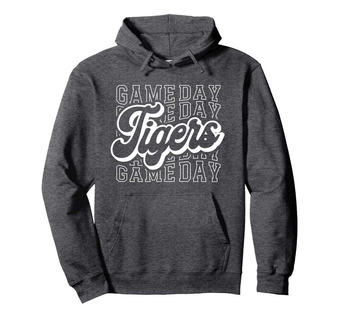 Tigers Game Mascot Day Tigers Team Hoodie - Minimalist Print Men Women