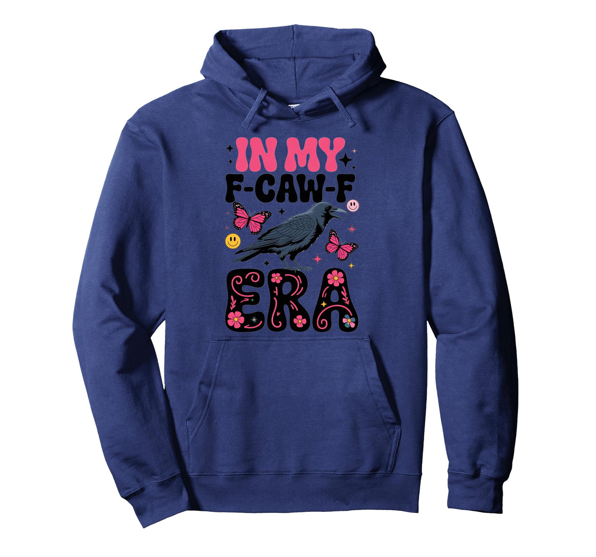 My F Caw F Era Boho Butterfly Raven Hoodie - Aesthetic Graphic Unisex