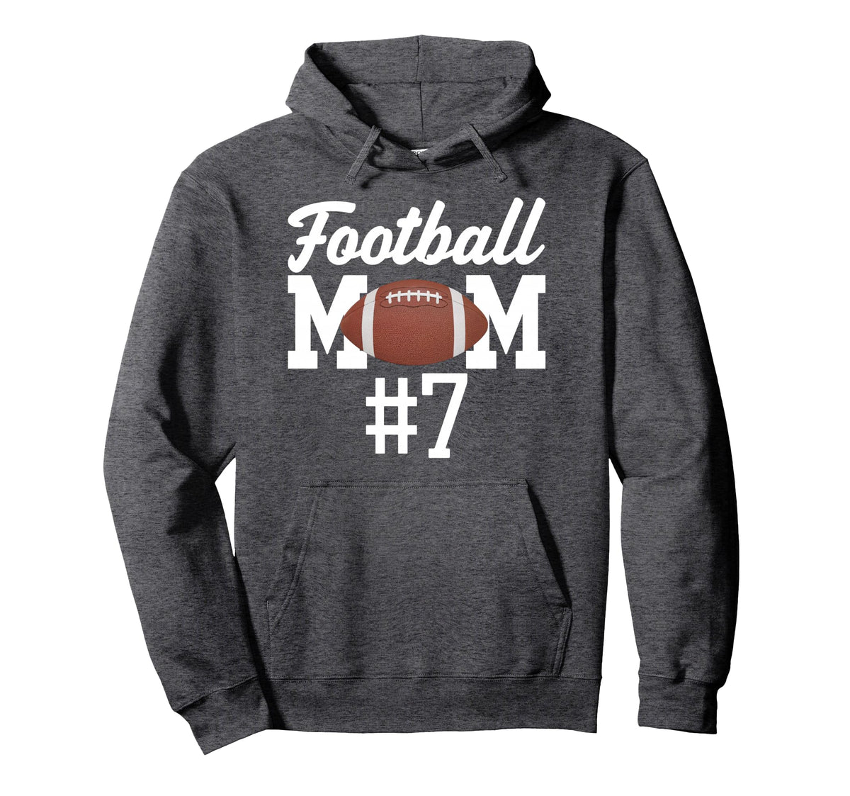 Football Mom 7 Funny Mother Touchdown Hoodie - Minimalist Print Men Women