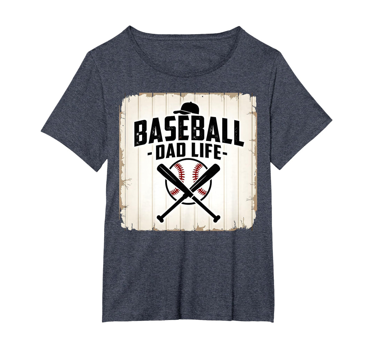 Baseball Dad Life Proud Father Sports Fan T-Shirt - Graphic Print Unisex