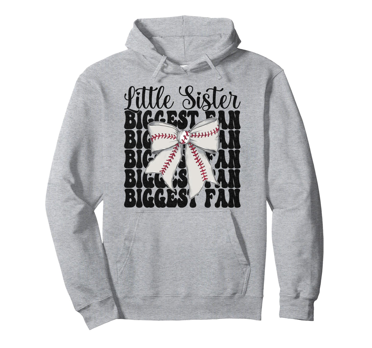 Baseball Sister Baseball Little Hoodie - Casual Everyday Wear Men Women