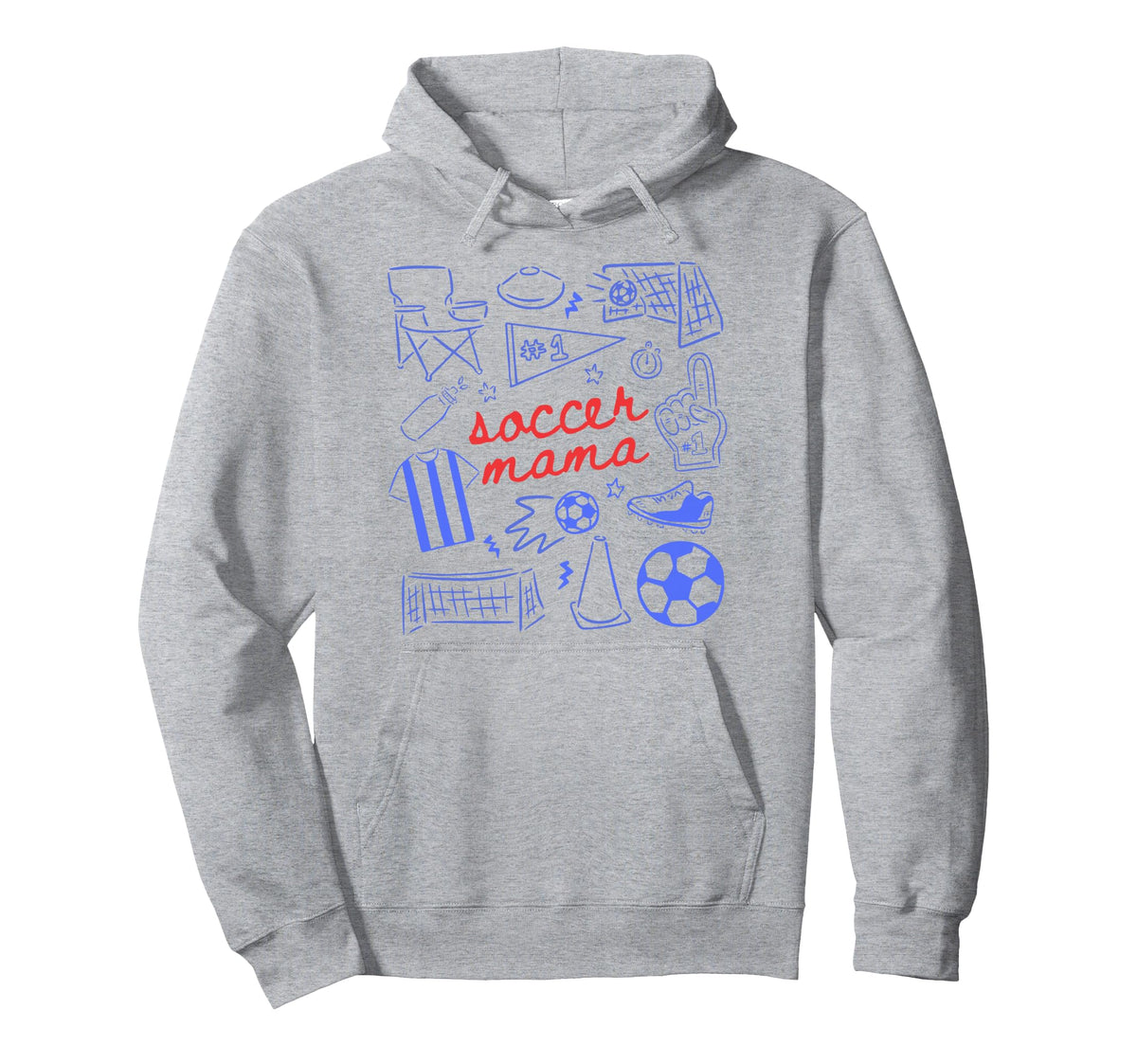 Soccer Mama Mothers Day Game Day Hoodie - Aesthetic Graphic Men Women