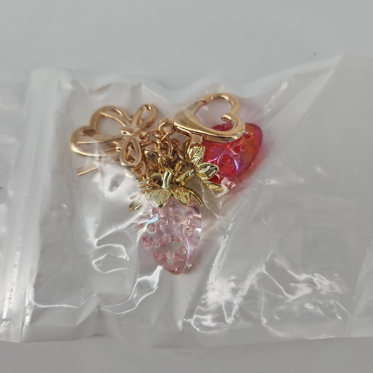 LAEKOU Strawberry Charm for Purse or Backpack