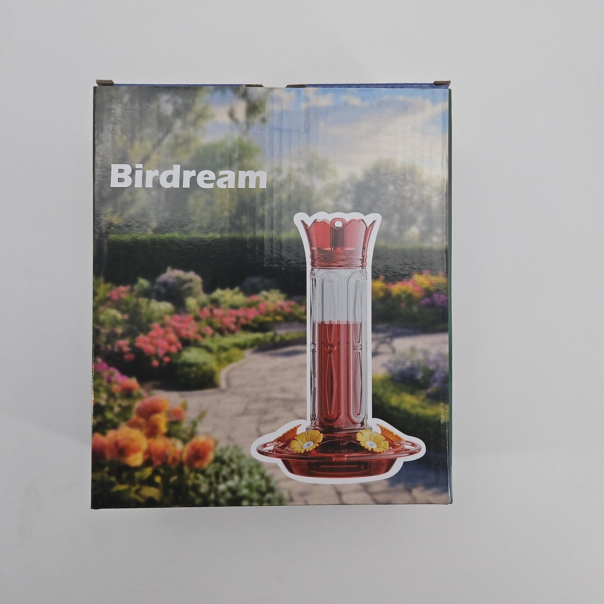 Birdream Red 10-Ounce Crown Hummingbird Feeder